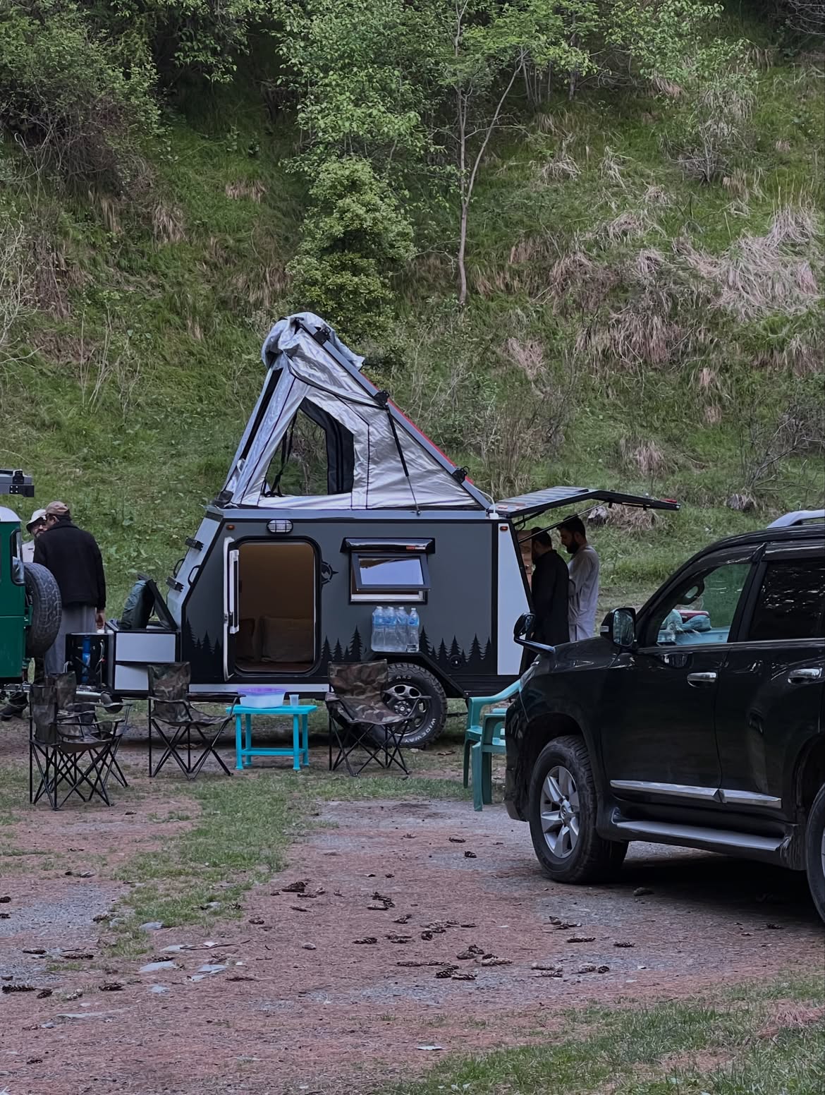 Alpine Camp Kitchen & Coffee Setup